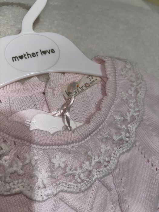 Вязаное платье для девочек 3-6 мес Leoking турецкое