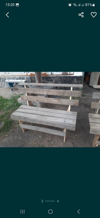 Скамейка для улицы, дачи, двора