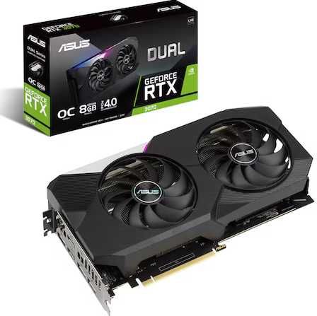 Placa Video ASUS GeForce RTX 3070 DUAL LHR 8GB GDDR6 256-bit