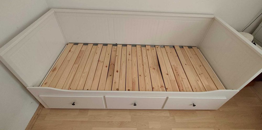 IKEA HEMNES divan alb, 3 sertare + 2 saltele ÅFJÄLL, demontat