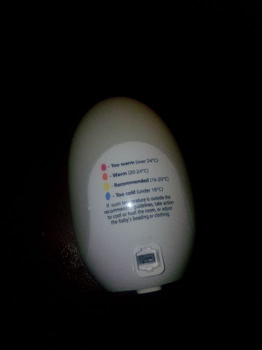Lampa de veghe si Termometru pentru camera GROBAG-EGG