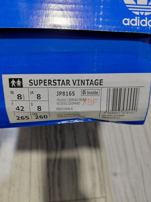 Adidas superstar vintage leopard