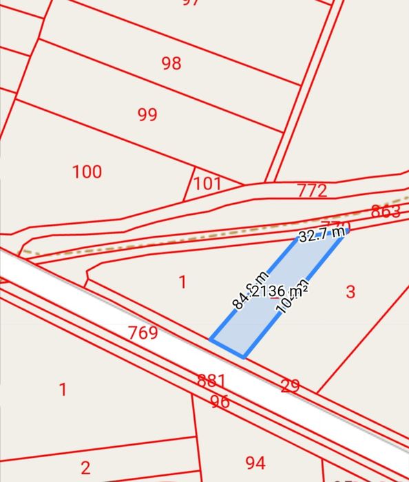 Продава се Парцел в Карлово - 2134 кв.м за 36 €/кв.м - Снимка #1