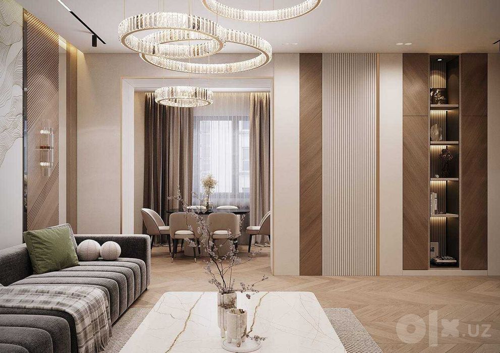 3-комнатная 75 кв.м | Ц-1 | Новый ремонт | 215 000 $