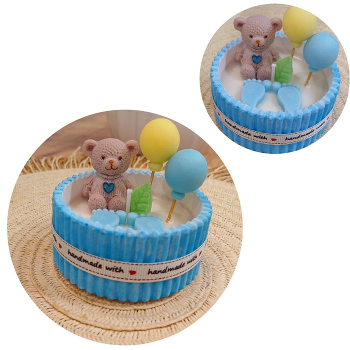 Подаръци за гости-бурканчета свещ от соев восък и гипсокерамика