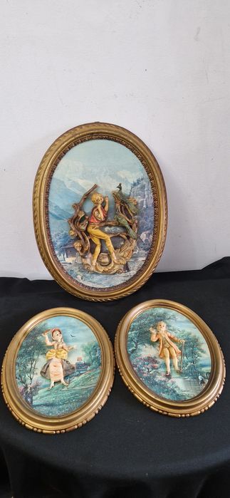 Set tablouri ovale cu personaje 3D