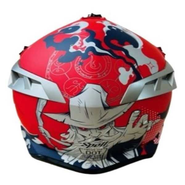 Кросова каска, За мотор, Атв, Велосипед, S, M и L размер, Червен