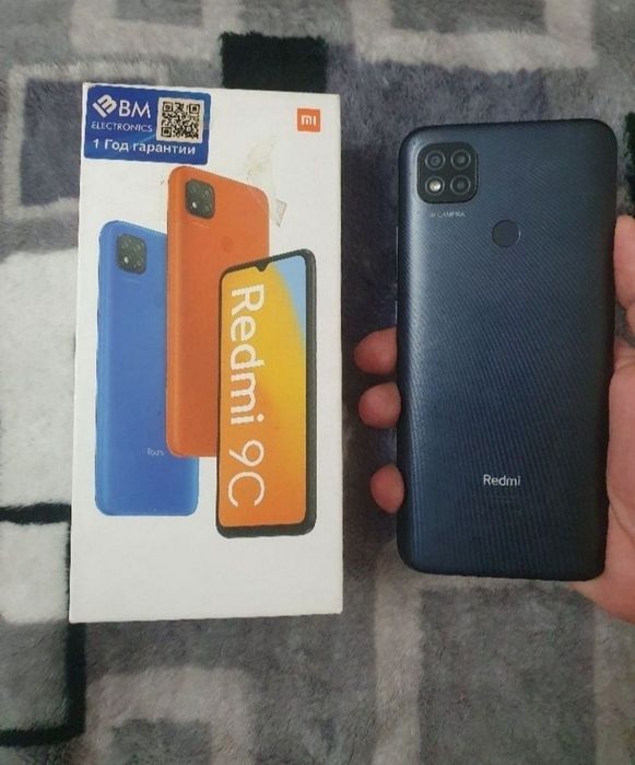 Srochna sotiladi Xiaomi Redmi 9C 128Gb Black sastayani yaxshi aybi yo
