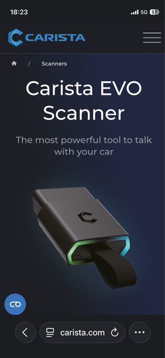 Carista EVO OBD Bluetooth адаптор