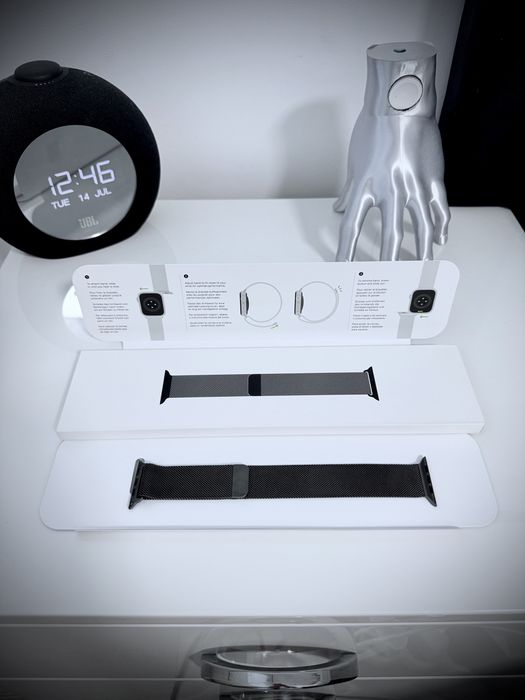 Curea Apple Watch Milanese Loop 45mm din otel inoxidabil apple watch 7 stainless cellular gps 45 mm