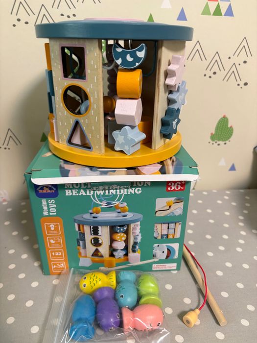 11 в 1 Интерактивен Монтесори куб