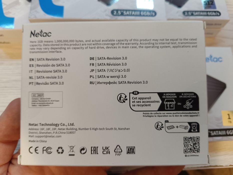 SSD 512GB 128GB SATA3 новые