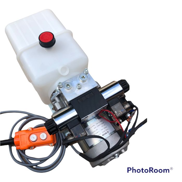 Pompa basculare dublu efect 24v rampe trailer