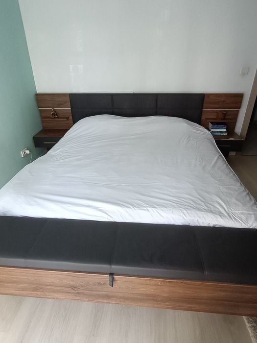 Pat matrimonial Mobexpert cu lădița