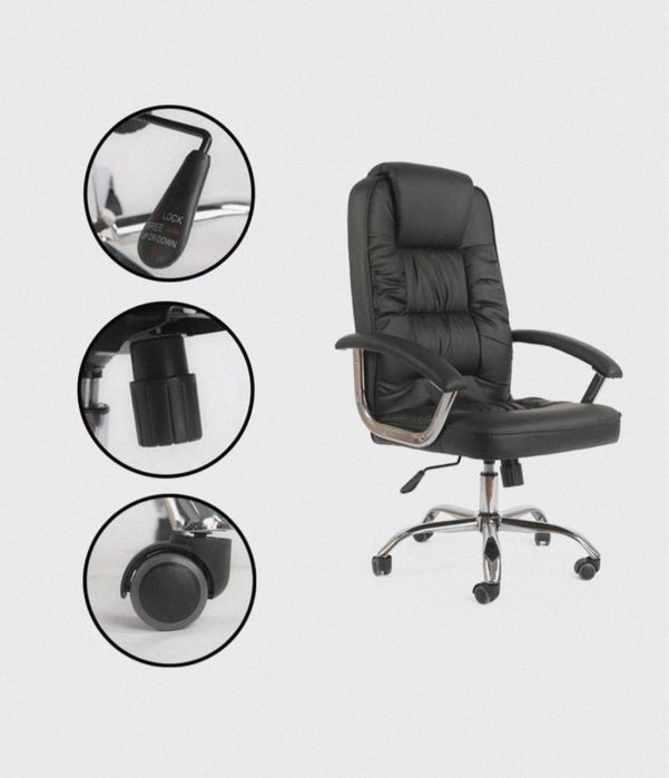 АКЦИЯ ! Офисное кресло ЛЕО черный , LEO black , РАСПРОДАЖА