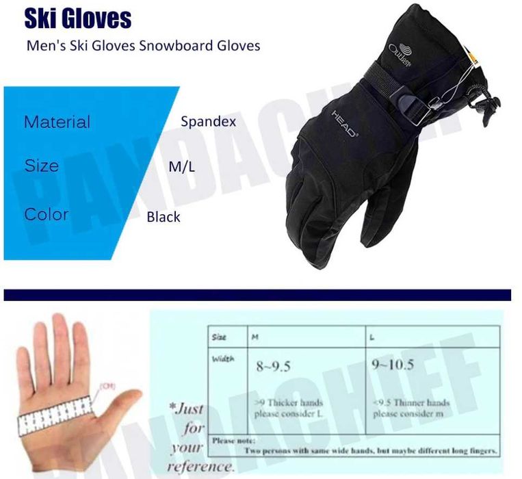 HEAD - Горнолыжные перчатки размер L