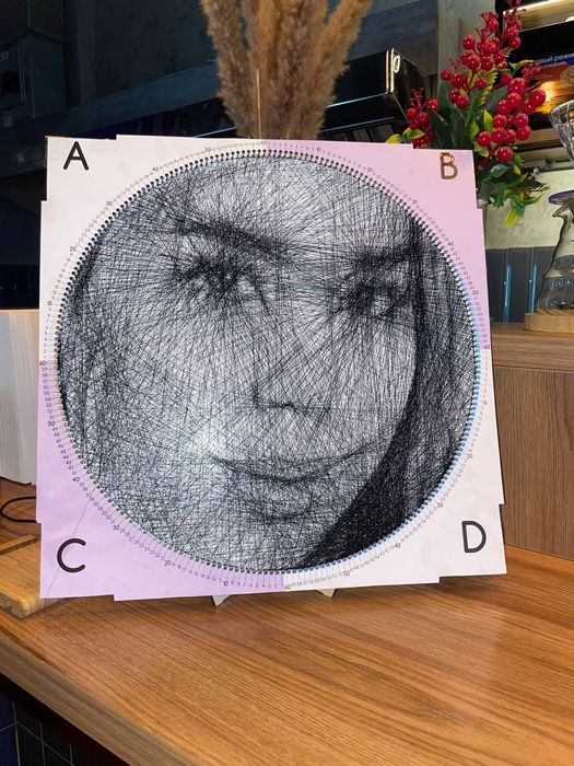 String ART RingString Набор картина из нити 40x40sm