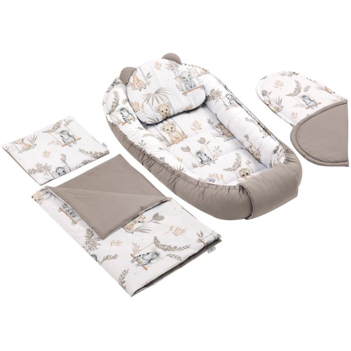 Бебешко гнездо Happy Jungle Комплект от 5 части Comfort