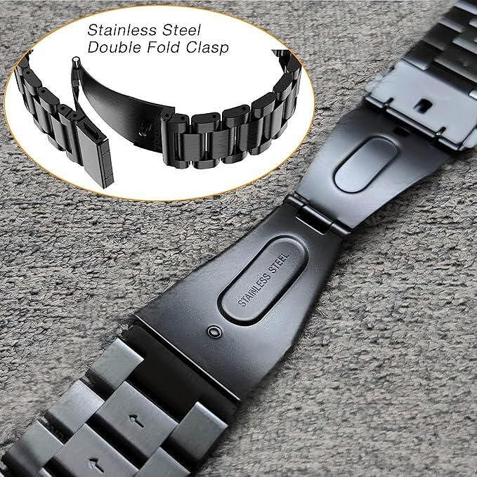 Метална Стоманена Верижка за Garmin fenix 8 | 7X | 6X | 5x pro Solar s