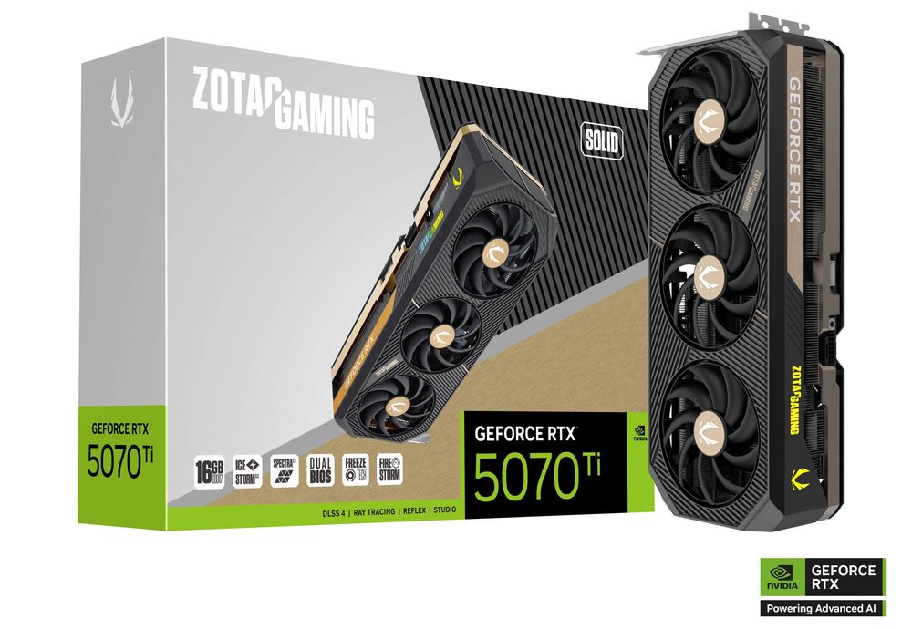 Видеокарта ZOTAC RTX 5070 Ti SOLID 16GB