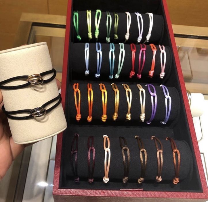 Позлатена  гривна Trinity de Cartier   750/18К