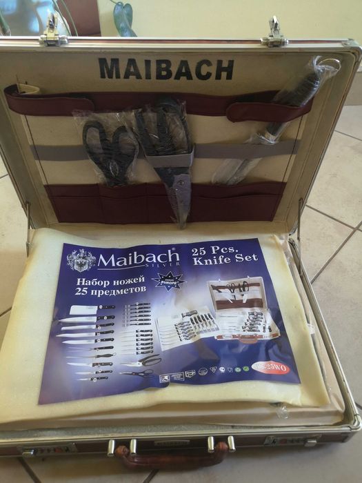Set sef bucătar cutite Maibach  inox 25 piese
