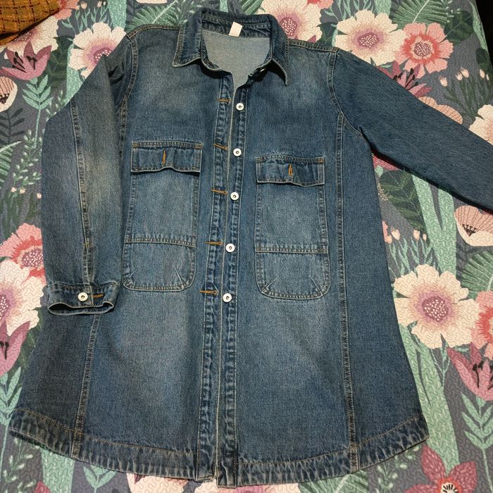 Новый джинсовый кардиган большого размера