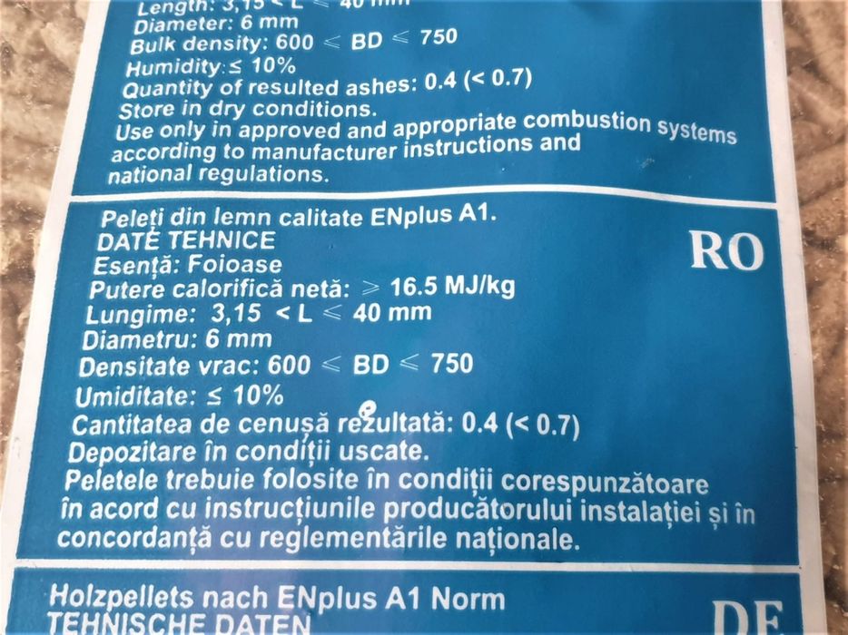Peleti foioase (mix stejar și fag)