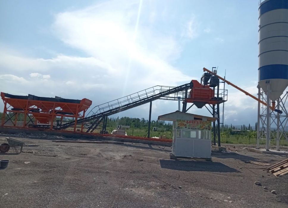 Бетонный завод 60 куб  ЛЕНТОЧНЫЙ