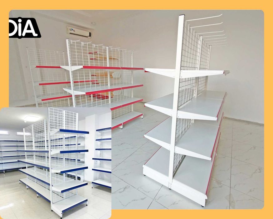 Стеллаж металлический сборный, железная полка