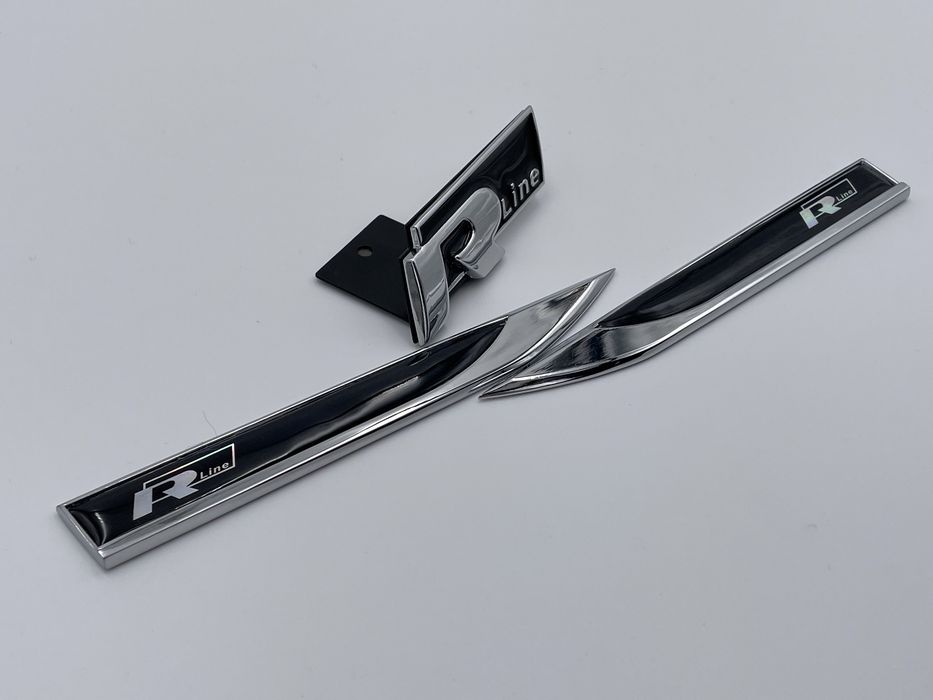 Set embleme VW R-line negru nou