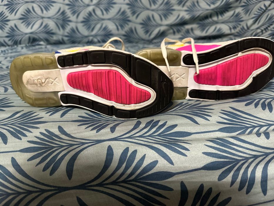Nike Air Max 270 Kids White Laser Fuchsia (US 3Y / EUR 35) – AO2372‑104