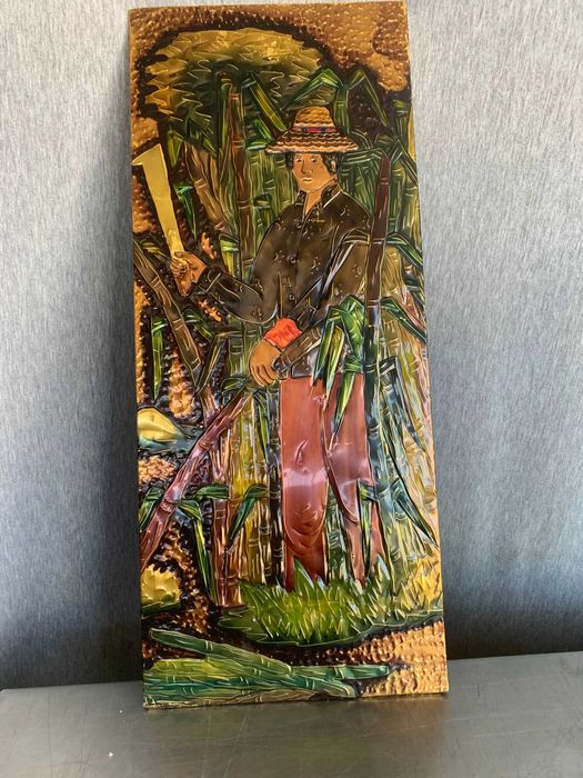 медна картина пано