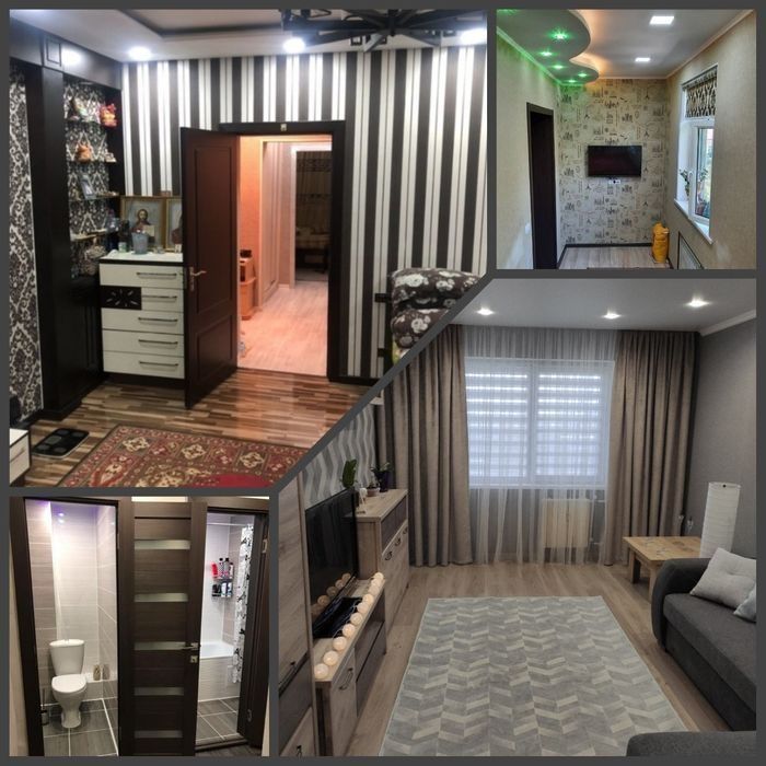 Большая 1 комнатная квартира с ремонтом и обстановкой~