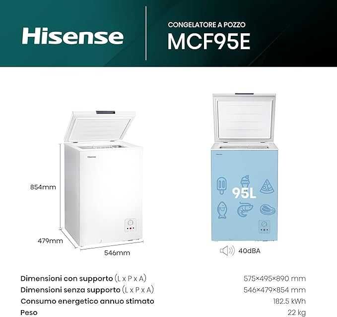 Фризер ракла Hisense MCF95E 95 L