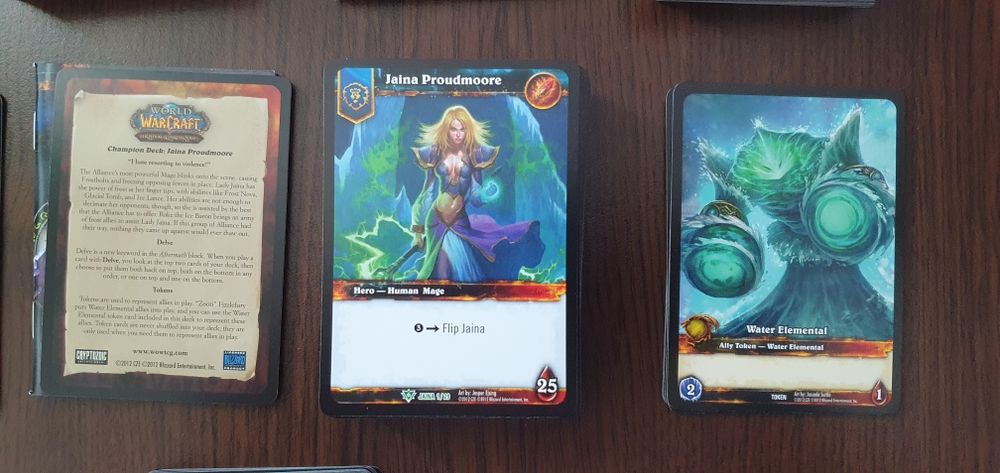 World of Warcraft trading card game WOW TCG Champion decks Class start