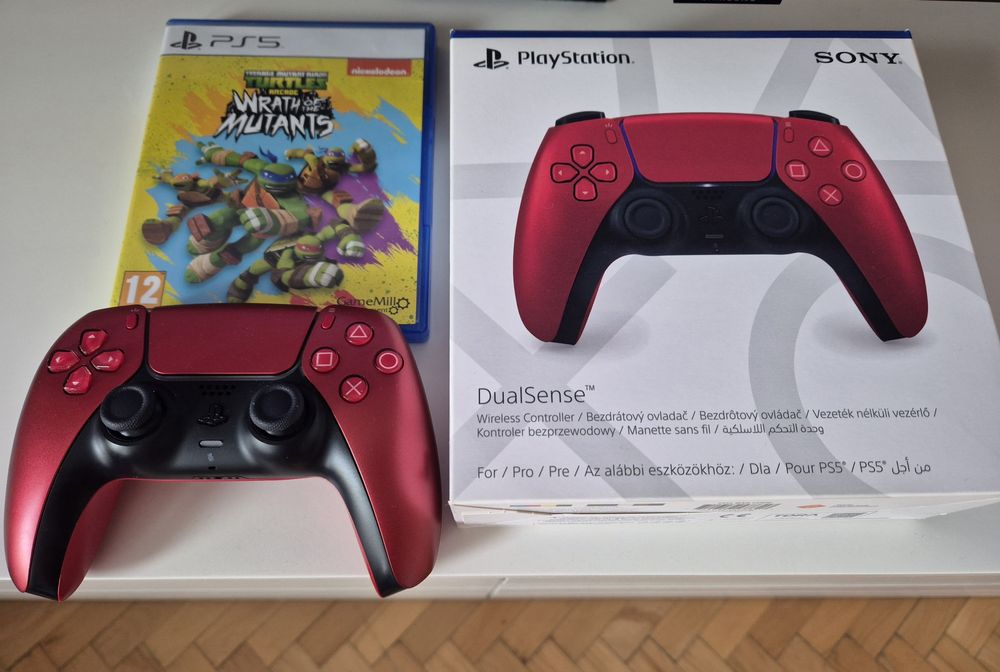 Limited edition контролер PS5 Volcanic Red + игра Ninja Turtles