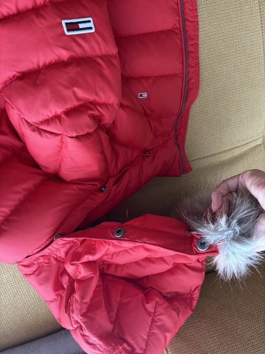 Зимно яке Tommy Jeans червено размер М