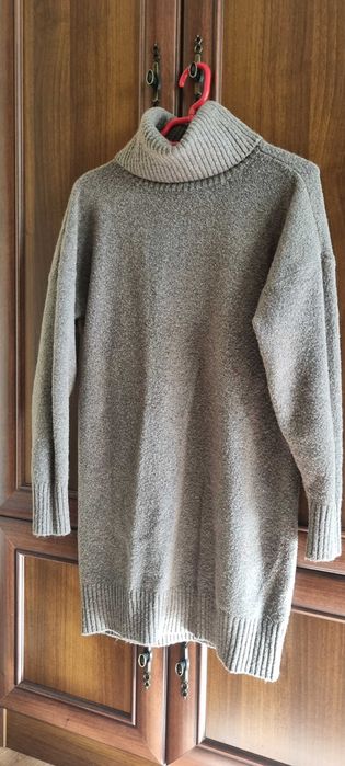 Pulover lung din tricot