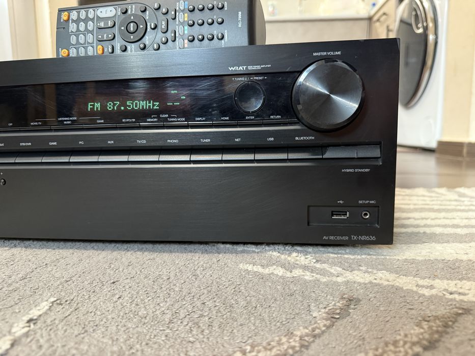Onkyo TX-NR636. Bluetooth WI-FI Като нов