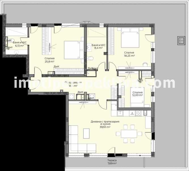 реф.16128 Просторен, панорамен, три спални-Беломорски!