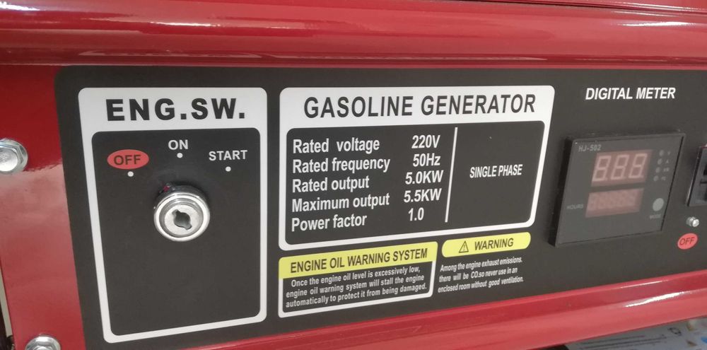 5.5 киловата Бензинов Генератор за ток