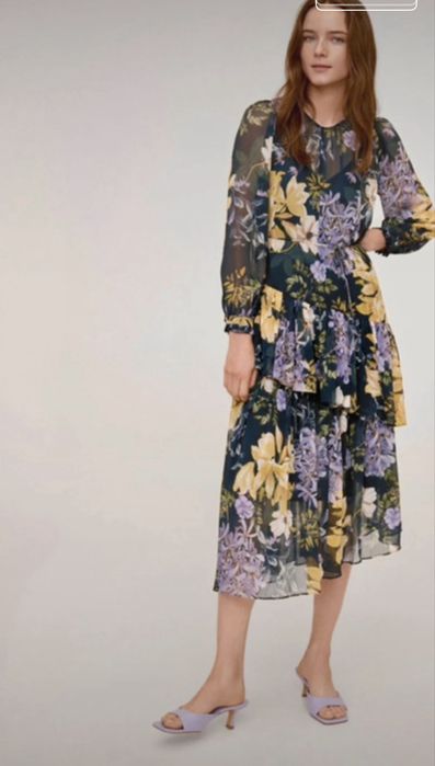 rochie mango  midi vaporoasa