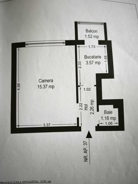 Apartament cu 1 camera