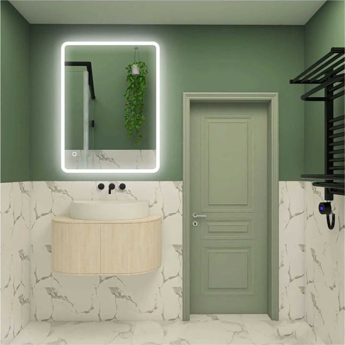 LED ЛЕД огледало Щутгарт 100×70 Музика Блутут