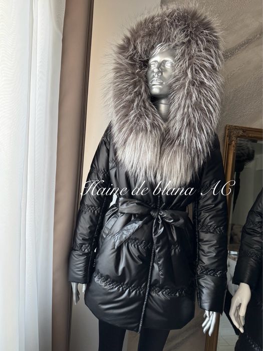 Geci de fas accesorizate cu blana naturala