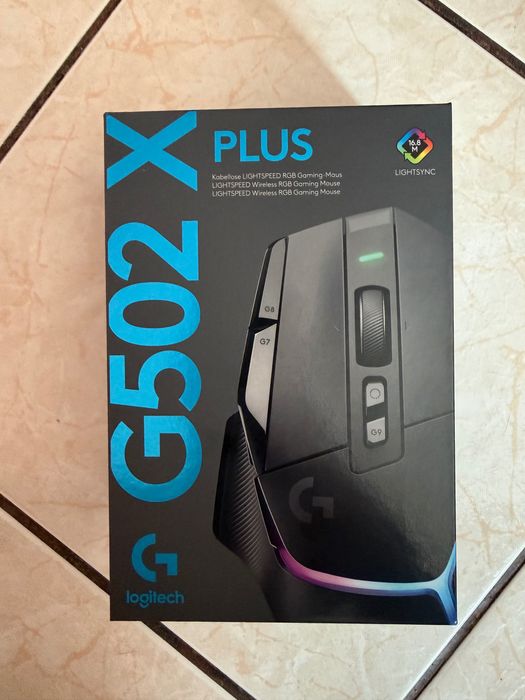 Мишка Gaming Logitech Lightspeed G502 X Plus, Wireless, RGB, Черен