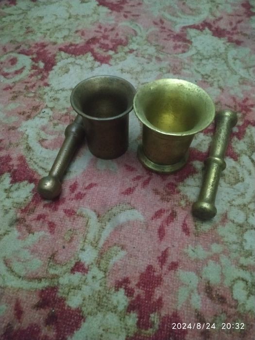 Ступки латуневая + бронзовая