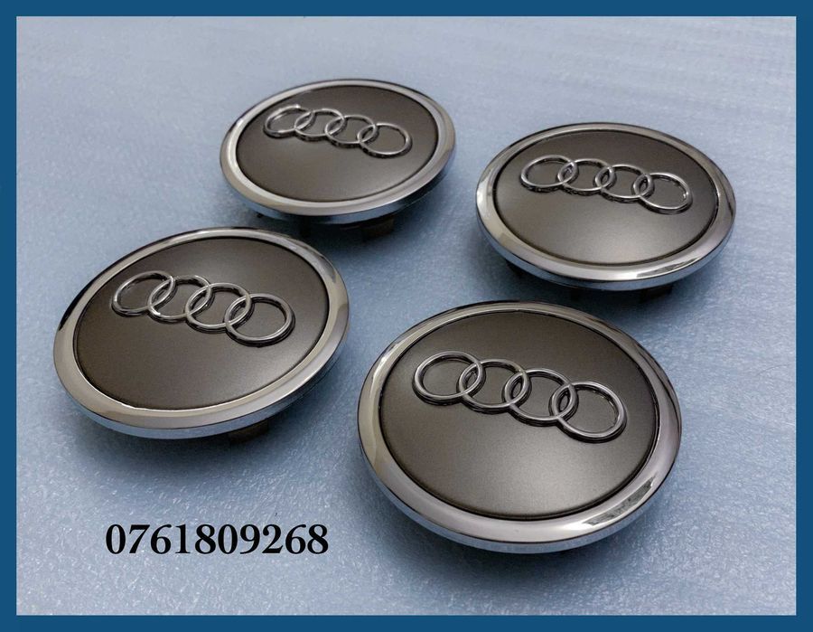 Set 4 capace 69mm 4B0601170A jante aliaj Audi A4 A6 A7 A8 Q1 Q3 Q5 Q7