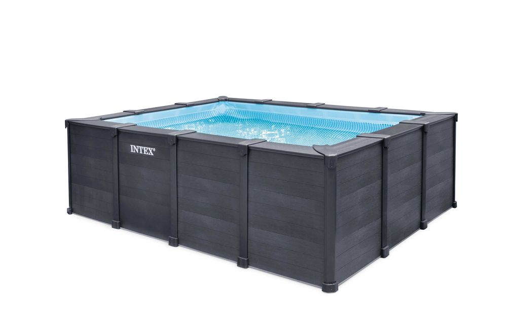 Нов! Басейн с графитени плоскости 400x300x124см - Intex 26396NP